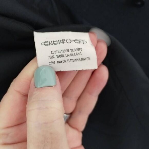 VTG Emmanuel Ungaro Womens Jacket Sz 8 Tailored Long Button Front Wool Royalty - Picture 7 of 11